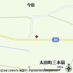 秋田県大仙市太田町三本扇狐柳171周辺の地図