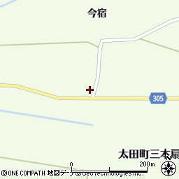 秋田県大仙市太田町三本扇狐柳166周辺の地図