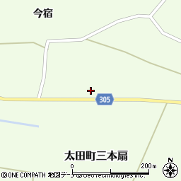 秋田県大仙市太田町三本扇狐柳67周辺の地図
