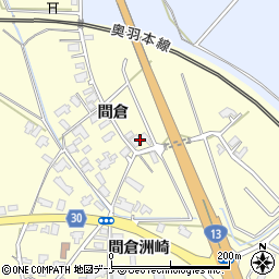 秋田県大仙市花館間倉357周辺の地図