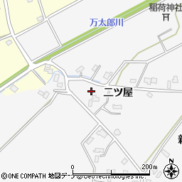 秋田県大仙市高関上郷二ツ屋周辺の地図