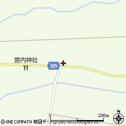秋田県大仙市太田町三本扇今宿43-2周辺の地図