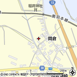 秋田県大仙市花館間倉102周辺の地図