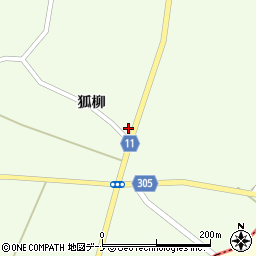 秋田県大仙市太田町三本扇狐柳106周辺の地図