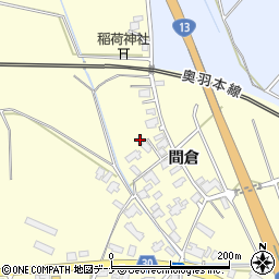 秋田県大仙市花館間倉100周辺の地図