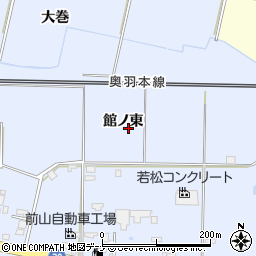 秋田県大仙市神宮寺館ノ東周辺の地図