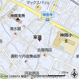 秋田県大仙市神宮寺家後周辺の地図