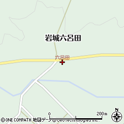 六呂田周辺の地図