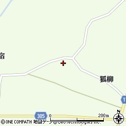 秋田県大仙市太田町三本扇狐柳83周辺の地図