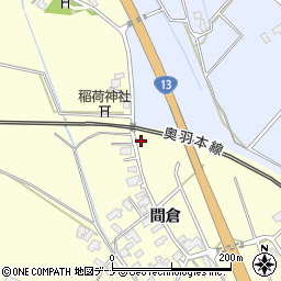 秋田県大仙市花館間倉368周辺の地図