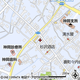 羽後信用金庫神岡支店周辺の地図