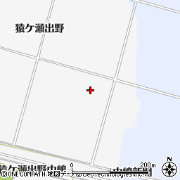 秋田県大仙市南外猿ケ瀬出野周辺の地図