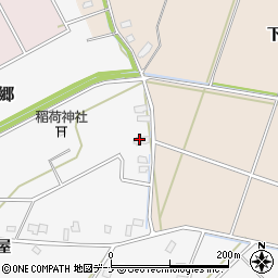 秋田県大仙市高関上郷新屋敷周辺の地図