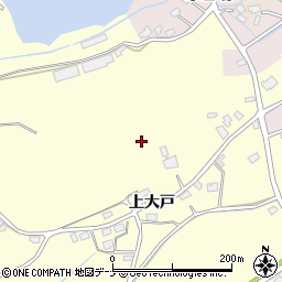 秋田県大仙市花館（上大戸）周辺の地図