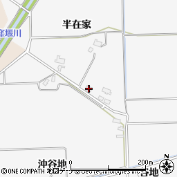 秋田県大仙市高関上郷半在家109周辺の地図