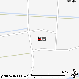 秋田県大仙市横堀住吉周辺の地図