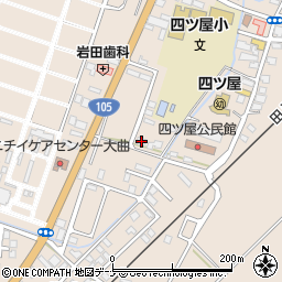 秋田県大仙市四ツ屋下古道118周辺の地図