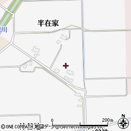 秋田県大仙市高関上郷半在家周辺の地図