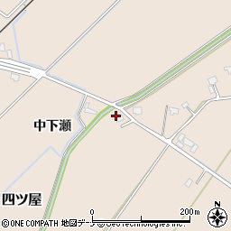 秋田県大仙市四ツ屋（東下瀬）周辺の地図