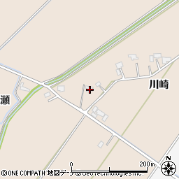 秋田県大仙市四ツ屋川崎138-1周辺の地図