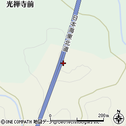 秋田県由利本荘市神沢十二田周辺の地図