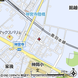 秋田県大仙市神宮寺館ノ北周辺の地図