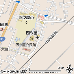 秋田県大仙市四ツ屋西下瀬周辺の地図