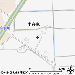 秋田県大仙市高関上郷半在家50周辺の地図