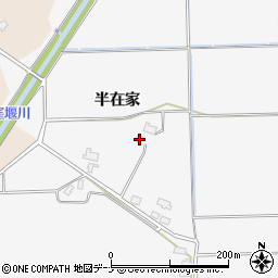 秋田県大仙市高関上郷半在家45周辺の地図