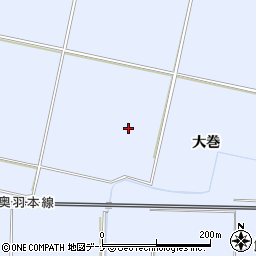 秋田県大仙市神宮寺大巻周辺の地図