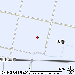 秋田県大仙市神宮寺（大巻）周辺の地図
