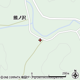 秋田県由利本荘市高尾中ノ沢周辺の地図