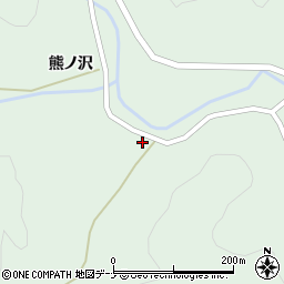 秋田県由利本荘市高尾（中ノ沢）周辺の地図