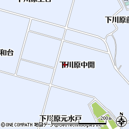 秋田県大仙市神宮寺下川原中開周辺の地図