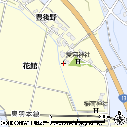 秋田県大仙市花館間倉8周辺の地図