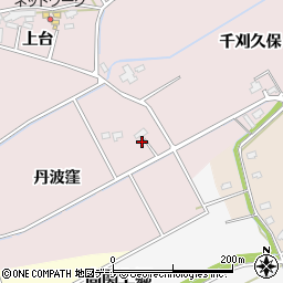 秋田県大仙市新谷地丹波窪周辺の地図