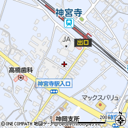 秋田県大仙市神宮寺本郷野86-7周辺の地図