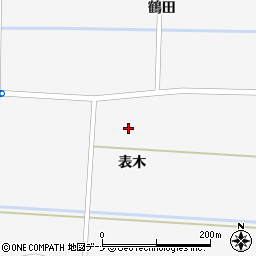 秋田県大仙市横堀表木40周辺の地図