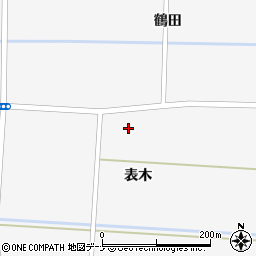 秋田県大仙市横堀表木41周辺の地図