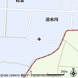 秋田県大仙市太田町川口清水川40周辺の地図