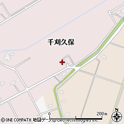秋田県大仙市新谷地千刈久保周辺の地図
