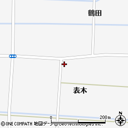 秋田県大仙市横堀表木47周辺の地図