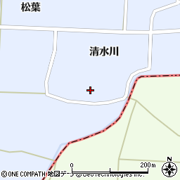 秋田県大仙市太田町川口清水川39周辺の地図