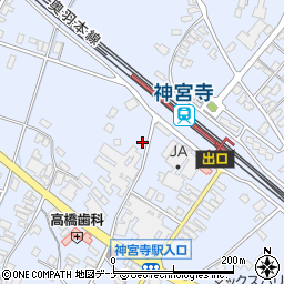 秋田県大仙市神宮寺本郷野周辺の地図