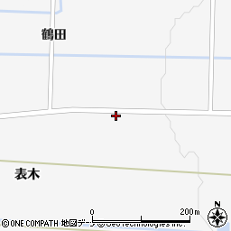 秋田県大仙市横堀表木26周辺の地図