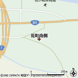 秋田県由利本荘市松ヶ崎荒町南側76周辺の地図