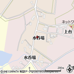 秋田県大仙市四ツ屋（水呑場）周辺の地図