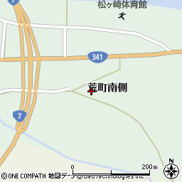 秋田県由利本荘市松ヶ崎荒町南側80周辺の地図