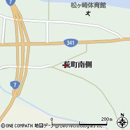 秋田県由利本荘市松ヶ崎荒町南側83周辺の地図