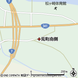 秋田県由利本荘市松ヶ崎荒町南側84周辺の地図